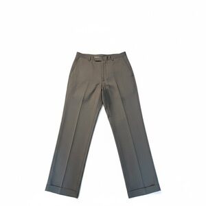 Men’s Pronto Uomo Firenze 100% Wool Pleated Dress Pants Sz 33/30 Gray Italy